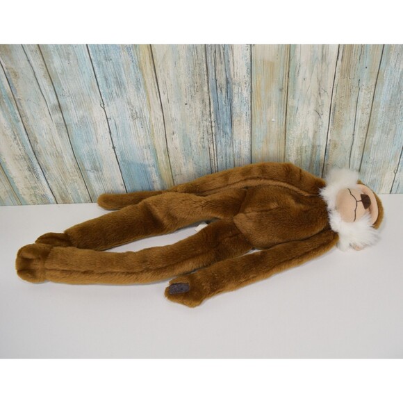 RARE Toys R Us Animal Alley Hanging Monkey Brown Vintage 2000 Hook & Loop - Picture 3 of 7